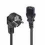 Lindy 3m Kabel zasilający Schuko 2-pin do IEC C13, czarny, 3 m, CEE7/7, złącze C13