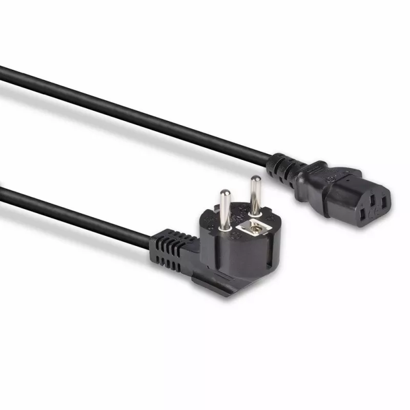 Lindy 3m Kabel zasilający Schuko 2-pin do IEC C13, czarny, 3 m, CEE7/7, złącze C13