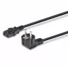 Lindy 3m Kabel zasilający Schuko 2-pin do IEC C13, czarny, 3 m, CEE7/7, złącze C13
