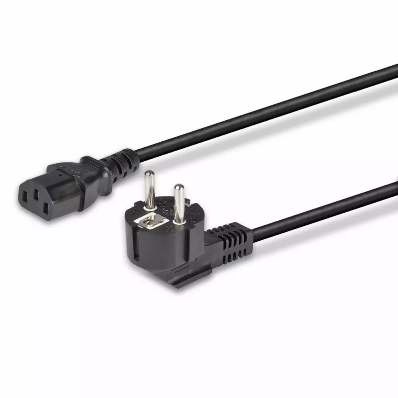 Lindy 3m Kabel zasilający Schuko 2-pin do IEC C13, czarny, 3 m, CEE7/7, złącze C13