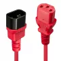 Lindy 1m Kabel przedłużający IEC, czerwony