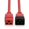 Przedłużacz Lindy 1m IEC C19 do C20, czerwony