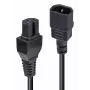 Kabel zasilający Lindy 2m IEC C14 do IEC C15 'Hot Condition', czarny