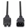 Kabel zasilający Lindy 2m IEC C14 do IEC C15 'Hot Condition', czarny