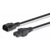 Kabel zasilający Lindy 2m IEC C14 do IEC C15 'Hot Condition', czarny