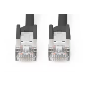 DIGITUS kabel krosowy - CAT6 - S/FTP - osłonięty - 2 m - Czarny