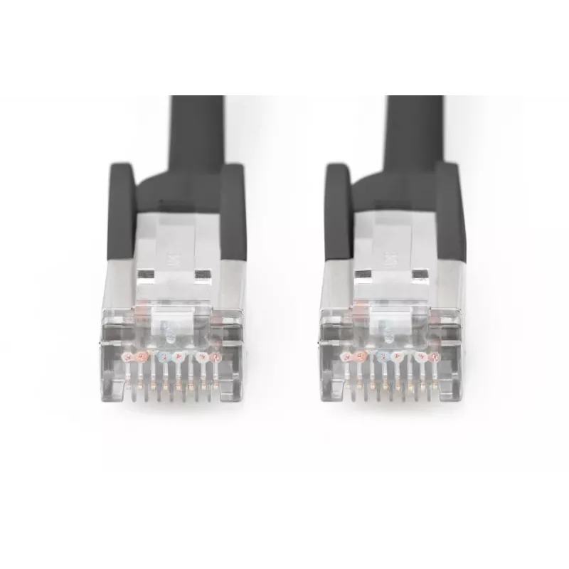 DIGITUS kabel krosowy - CAT6 - S/FTP - osłonięty - 2 m - Czarny
