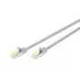 Kabel krosowy DIGITUS testowany na poziomie komponentów - CAT6a - S/FTP - formowany - 5 m - Szary