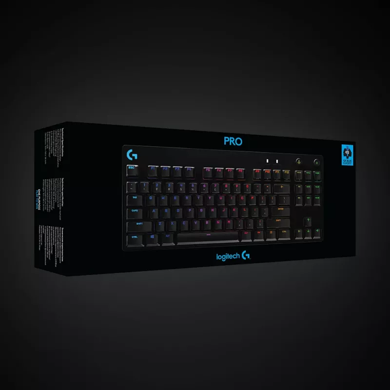 LOGITECH G Pro Mechaniczna Klawiatura Gamingowa Czarna Qwerty US/Międzynarodowa