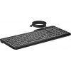Klawiatura przewodowa HP 405 z podświetleniem, dla wielu urządzeń, pełnowymiarowa (100%), przewodowa, USB, membranowa, QWERTY, czarna