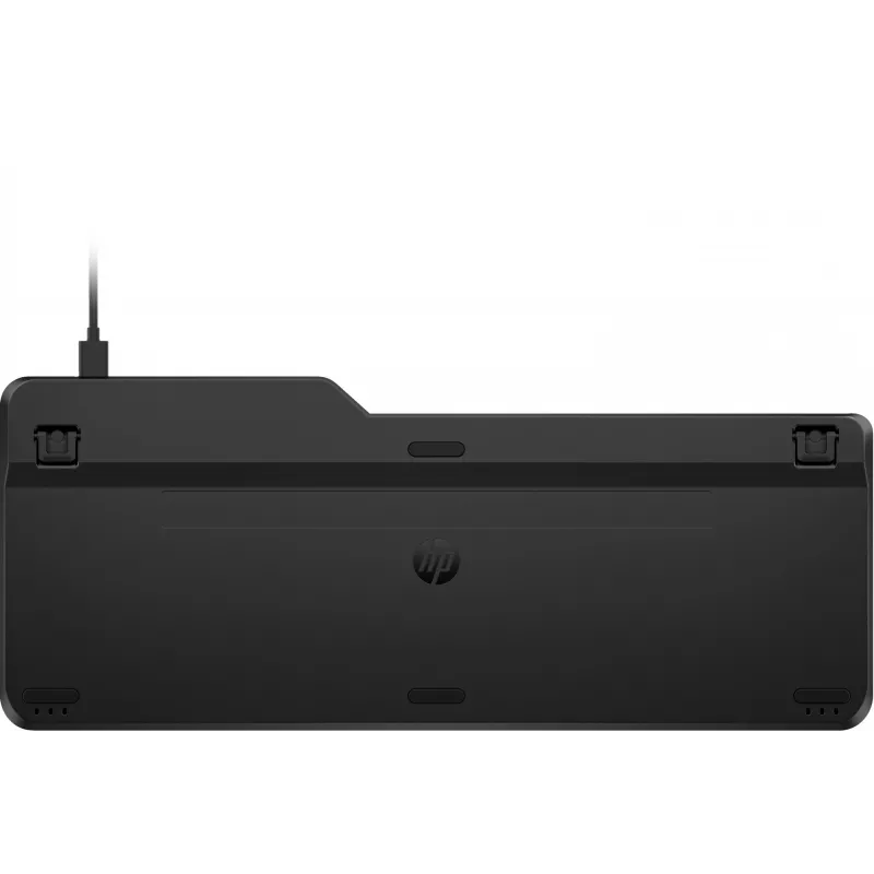 Klawiatura przewodowa HP 405 z podświetleniem, dla wielu urządzeń, pełnowymiarowa (100%), przewodowa, USB, membranowa, QWERTY, czarna