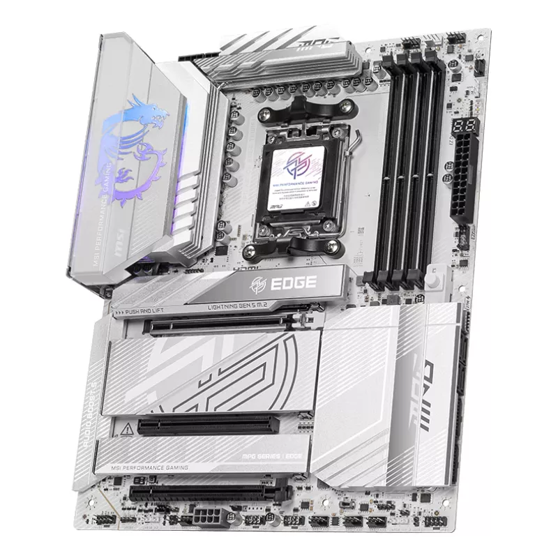 Płyta główna MSI MPG X870E EDGE TI WIFI, chipset AMD X870E, Socket AM5, ATX, DDR5, 4×DIMM, Wi‑Fi 7, 5Gb LAN, 4×M.2