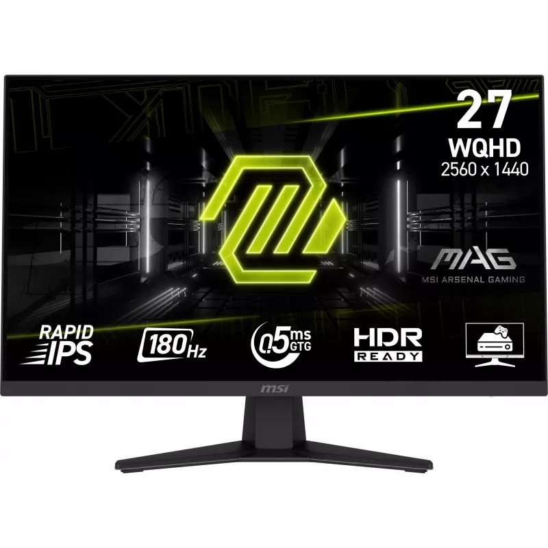 Monitor komputerowy MSI MAG 274QF 68,6 cm (27 cali) 2560 x 1440 pikseli Wide Quad HD LCD Czarny