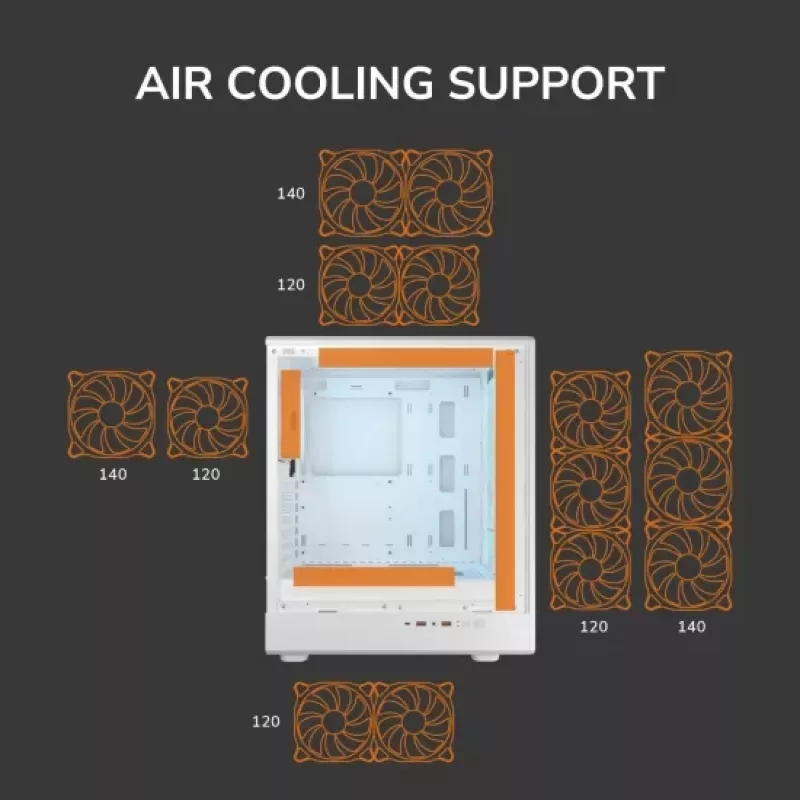 Obudowa COUGAR Midi Tower Airface Pure PRO, ARGB, Czarny