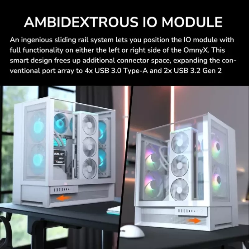 Obudowa Midi Tower COUGAR OmnyX, ARGB, Czarny