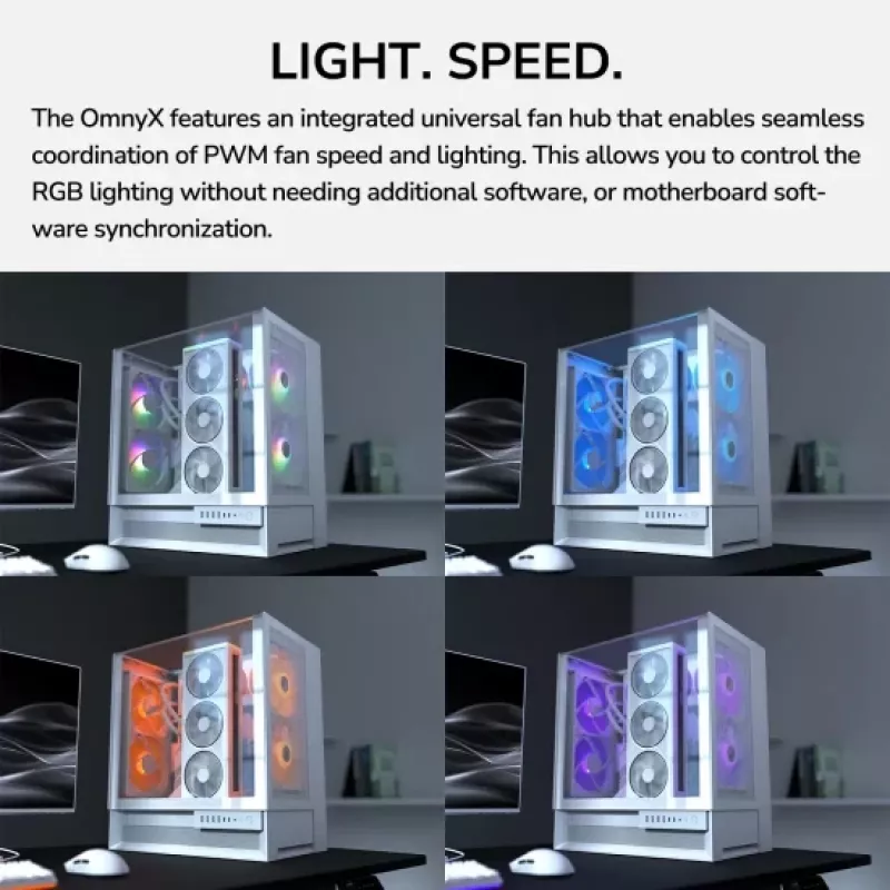 Obudowa Midi Tower COUGAR OmnyX, ARGB, Czarny