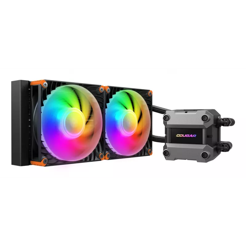 Chłodzenie wodne CPU COUGAR Poseidon Ultra 240, ARGB, Czarny