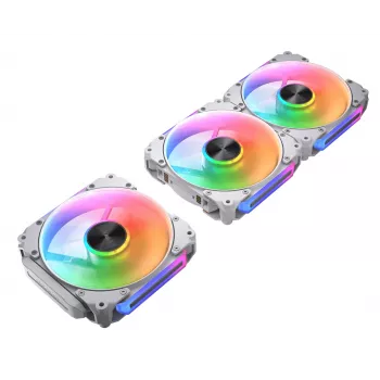 COUGAR Case Fan Apolar 120 ARGB, Reverse Blade, biały (3 w jednym opakowaniu)