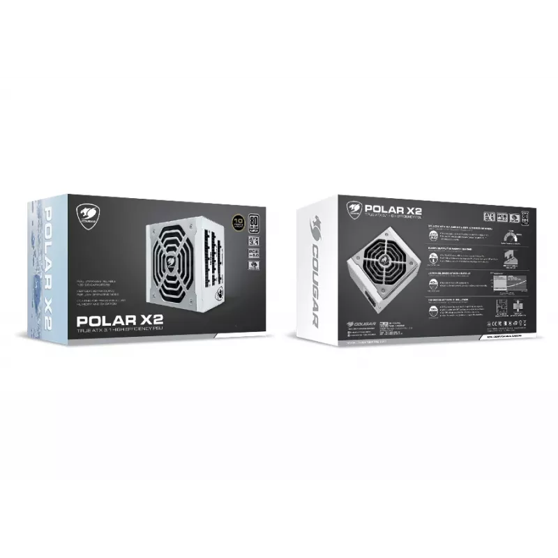Zasilacz COUGAR POLAR X2 1050W ATX3.1 / 80 Plus Platinum / Modularny
