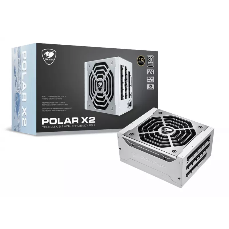 Zasilacz COUGAR POLAR X2 1050W ATX3.1 / 80 Plus Platinum / Modularny
