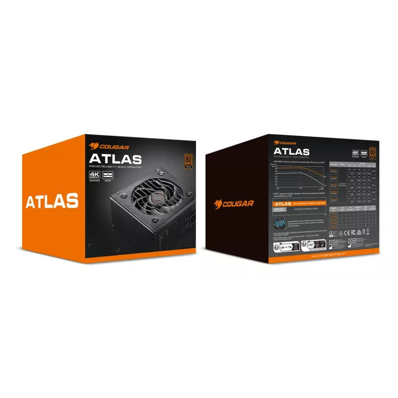 Zasilacz COUGAR ATLAS 750W ATX / 80 Plus Bronze
