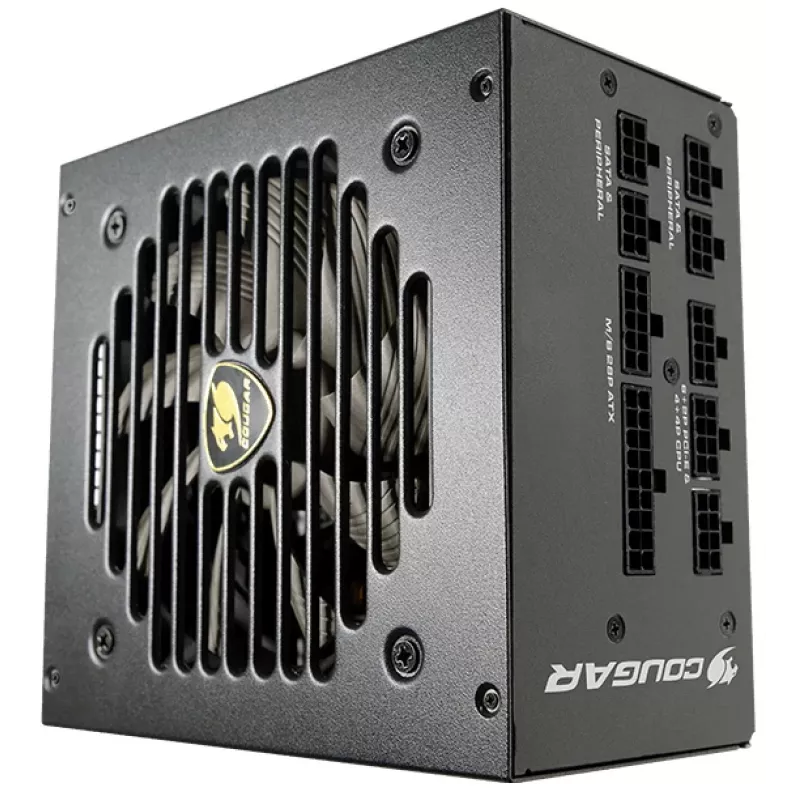 Zasilacz COUGAR GEX 750W ATX3.0 / 80 Plus Gold / Modularny, 750 W, 100 - 240 V, 50 - 60 Hz, 10 - 5 A, 10 A, 5 A