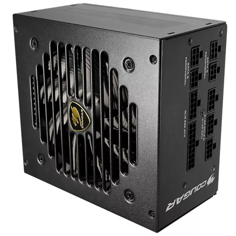 Zasilacz COUGAR GEX 750W ATX3.0 / 80 Plus Gold / Modularny, 750 W, 100 - 240 V, 50 - 60 Hz, 10 - 5 A, 10 A, 5 A