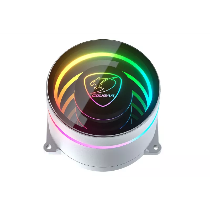 Chłodzenie wodne CPU COUGAR, Poseidon Elite 240, ARGB Biały, chłodnica cieczy All-in-one, Biały