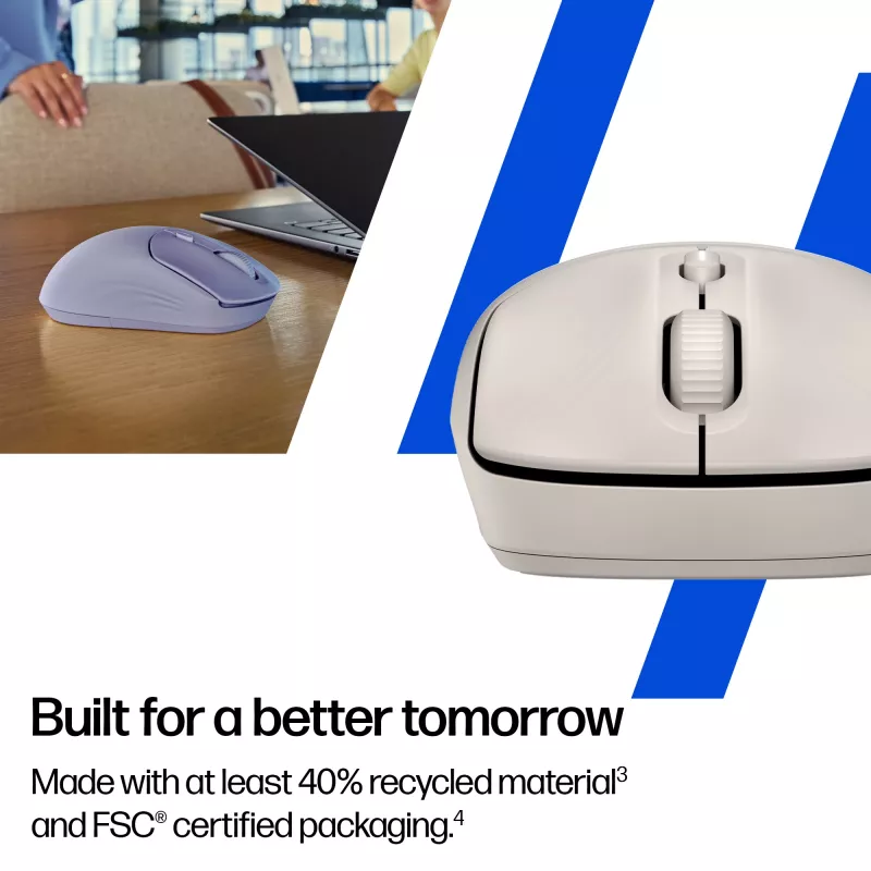 Mysz bezprzewodowa HP 400 Quiet Maple, oburęczna, RF + Bluetooth, 6000 DPI, beżowa
