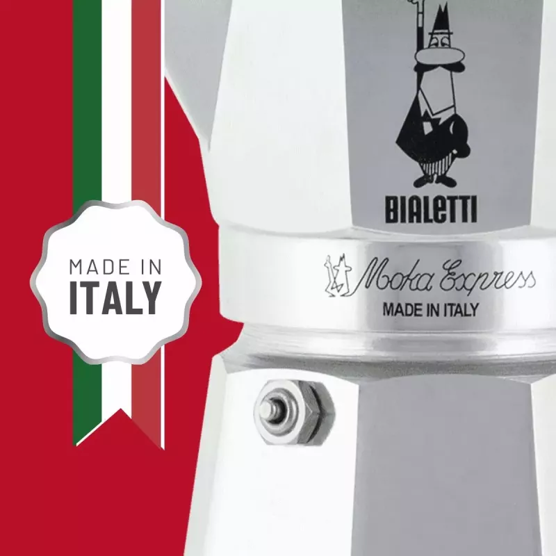 Moka pot BIALETTI Moka Express aluminium 2-cup (100 ml) Czarny