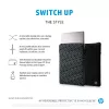 Dwustronna ochronna srebrna torba na laptop HP 15.6 cala, etui, 190 g