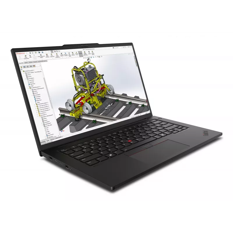 Lenovo ThinkPad P14s Gen 6 (Intel) Intel Core Ultra 7 255H Mobilna stacja robocza 36,8 cm (14,5 cala) Ekran dotykowy WUXGA 32 GB DDR5-SDRAM 1 TB SSD NVIDIA RTX PRO 500 Blackwell Wi-Fi 7 (802.11be) Windows 11 Pro Niemiecki Czarny