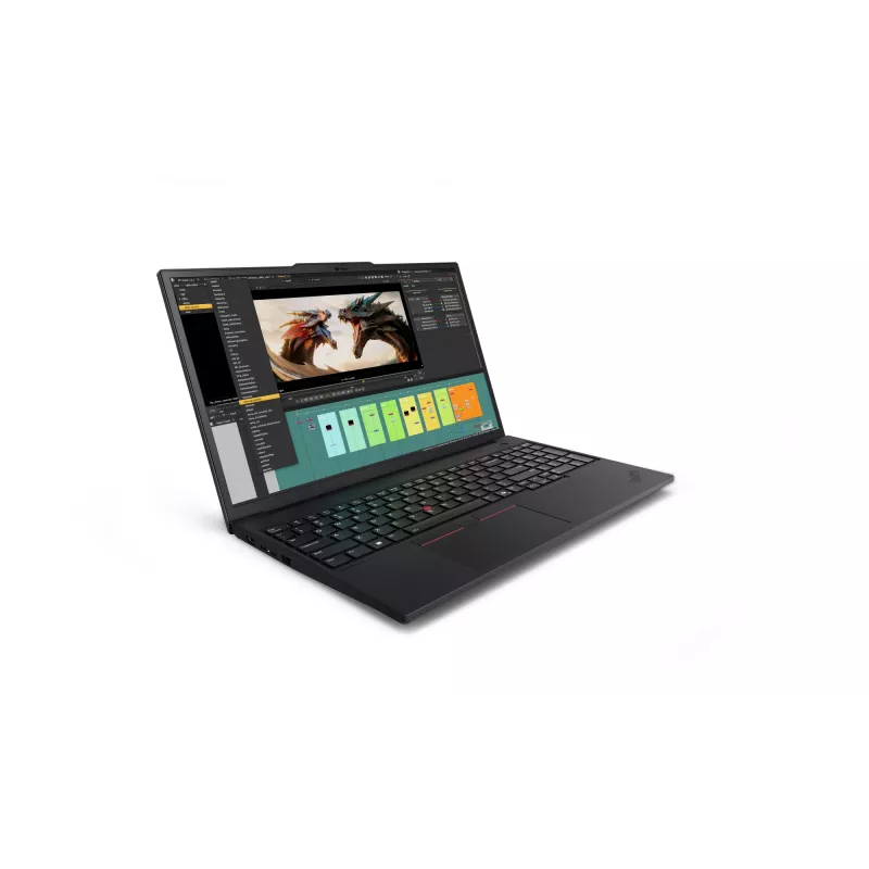 Lenovo ThinkPad P16v Gen 3 (Intel) Intel Core Ultra 7 255H Mobilna stacja robocza 40,6 cm (16 cali) WUXGA 64 GB DDR5-SDRAM 1 TB SSD NVIDIA RTX PRO 2000 Blackwell Wi-Fi 7 (802.11be) Windows 11 Pro Niemiecki Czarny