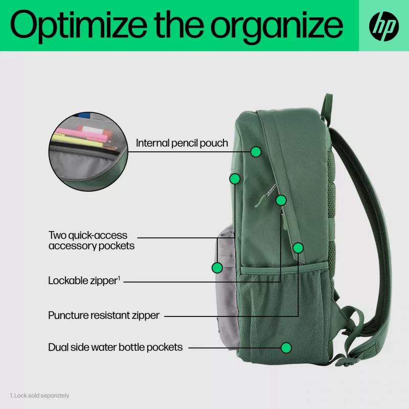 HP Campus Lavender Backpack, plecak, 490 g