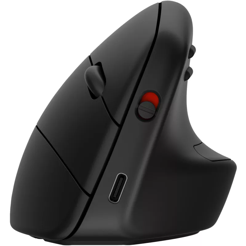Mysz bezprzewodowa ergonomiczna HP 920, praworęczna, konstrukcja pionowa, Bluetooth + USB Type-A, 4000 DPI, czarna