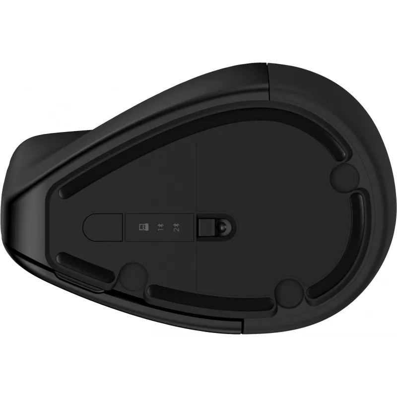 Mysz bezprzewodowa ergonomiczna HP 920, praworęczna, konstrukcja pionowa, Bluetooth + USB Type-A, 4000 DPI, czarna