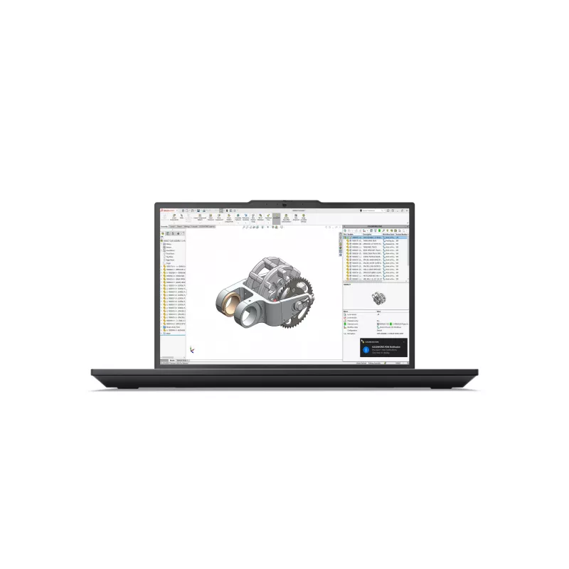 Lenovo ThinkPad P16v Gen 3 (Intel) Intel Core Ultra 7 255H Mobilna stacja robocza 40,6 cm (16 cali) WUXGA 32 GB DDR5-SDRAM 1 TB SSD NVIDIA RTX PRO 2000 Blackwell Wi-Fi 7 (802.11be) Windows 11 Pro Niemiecki Czarny