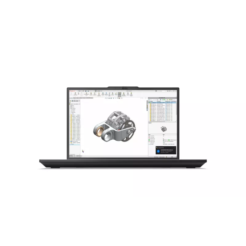Lenovo ThinkPad P16v Gen 3 (Intel) Intel Core Ultra 7 255H Mobilna stacja robocza 40,6 cm (16 cali) WUXGA 32 GB DDR5-SDRAM 1 TB SSD NVIDIA RTX PRO 2000 Blackwell Wi-Fi 7 (802.11be) Windows 11 Pro Niemiecki Czarny