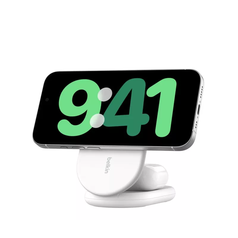 BELKIN Boostcharge Qi2 15w Magnetyczna Podstawka 2w1 - Biała