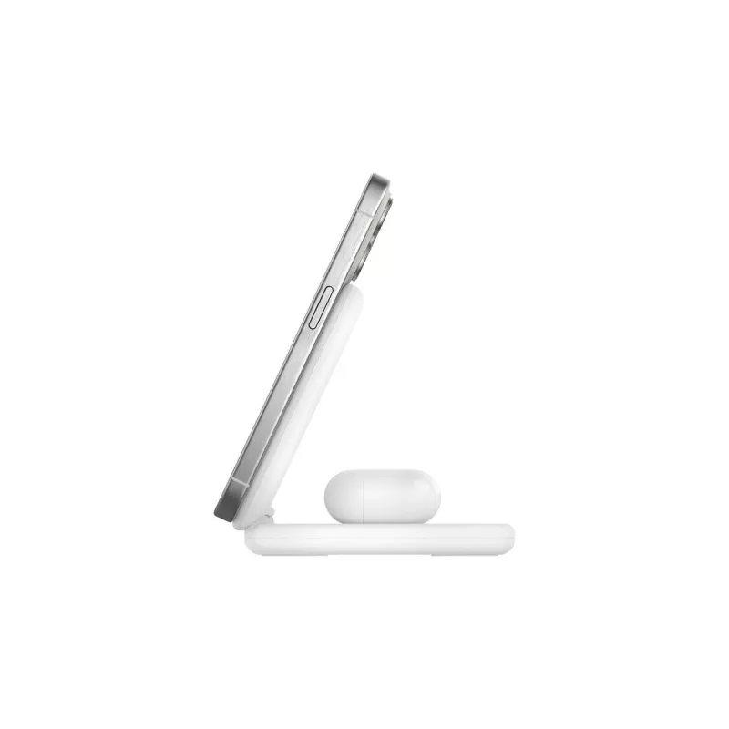 BELKIN Boostcharge Qi2 15w Magnetyczna Podstawka 2w1 - Biała