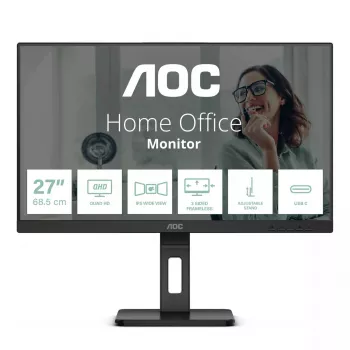Monitor komputerowy AOC Q27P3CV 68.6 cm (27 cali) 2560 x 1440 pikseli Quad HD LED Czarny