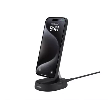 BELKIN bezprzewodowa ładowarka stojąca - Boostcharge Pro - Qi2 15W - Czarna