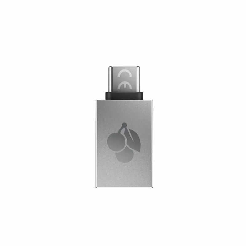 CHERRY 61710036 przejściówka USB-A na USB-C, srebrna