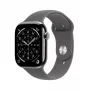 APPLE Watch Series 11 GPS + Cellular 46mm Natural Titanium Case z paskiem Stone Grey Sport S/M