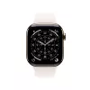 APPLE Watch Series 11 GPS + Cellular 46mm Złota Koperta Tytanowa z Jasnoróżowym Paskiem Sportowym M/L