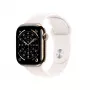 APPLE Watch Series 11 GPS + Cellular 46mm Złota Koperta Tytanowa z Jasnoróżowym Paskiem Sportowym M/L
