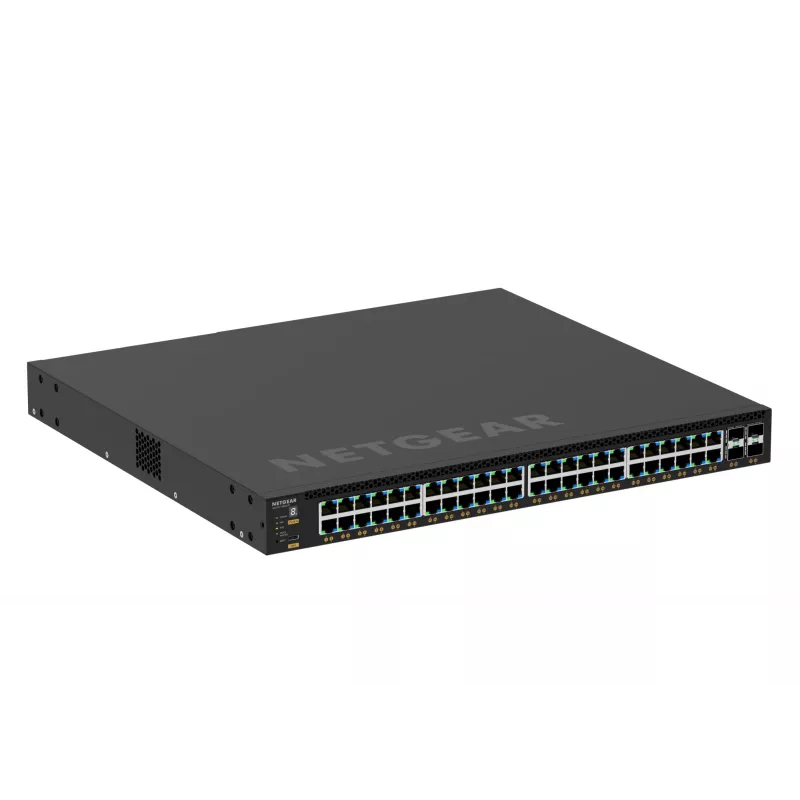 NETGEAR M4350-48G4XF Zarządzany L3 Gigabit Ethernet (10/100/1000) Power over Ethernet (PoE) 1U Czarny