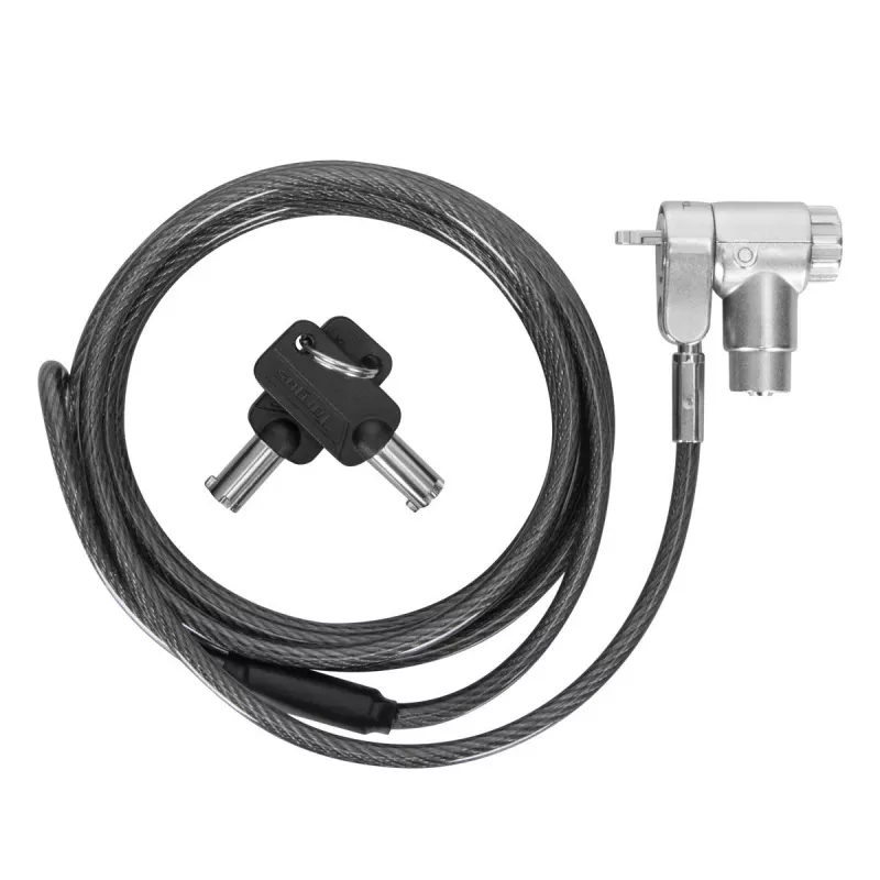 Kabel zabezpieczający Targus ASP95MKGLX-25 srebrny 2m zamek na klucz