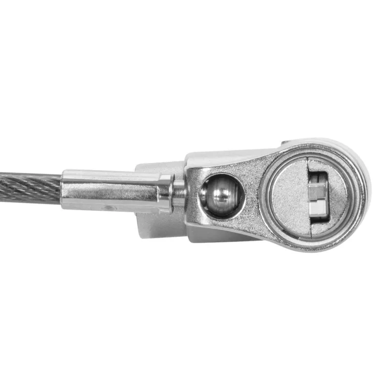 Kabel zabezpieczający Targus ASP95MKGLX-25 srebrny 2m zamek na klucz
