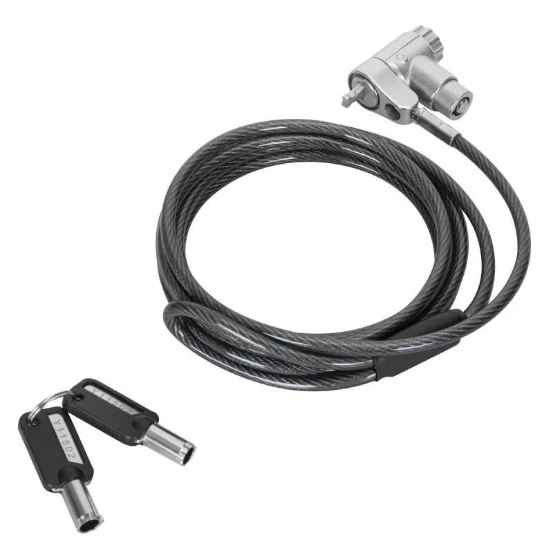Kabel zabezpieczający Targus ASP95MKGLX-25 srebrny 2m zamek na klucz